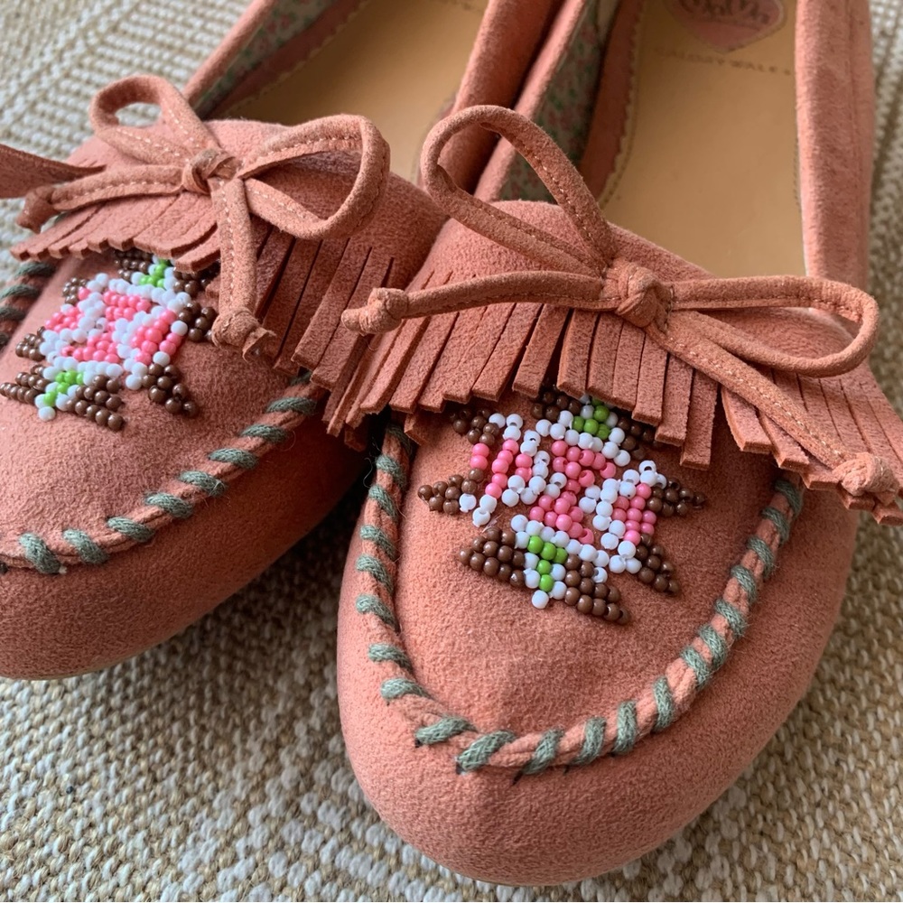 Beaded Slip-On Moccasins